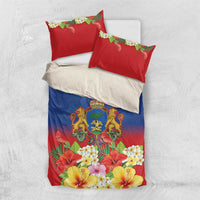 Second Empire of Haiti 1849-1859 Personalized Bedding Set Tropical Hibiscus Flowers
