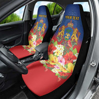 Second Empire of Haiti 1849-1859 Personalized Car Seat Cover Tropical Hibiscus Flowers