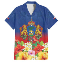 Second Empire of Haiti 1849-1859 Personalized Family Matching Short Sleeve Bodycon Dress and Hawaiian Shirt Tropical Hibiscus Flowers