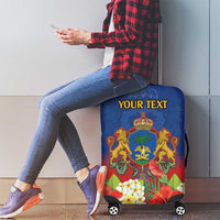 Second Empire of Haiti 1849-1859 Personalized Luggage Cover Tropical Hibiscus Flowers