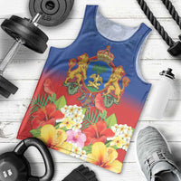 Second Empire of Haiti 1849-1859 Personalized Men Tank Top Tropical Hibiscus Flowers