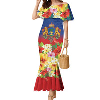 Second Empire of Haiti 1849-1859 Personalized Mermaid Dress Tropical Hibiscus Flowers