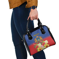 Second Empire of Haiti 1849-1859 Personalized Shoulder Handbag Tropical Hibiscus Flowers