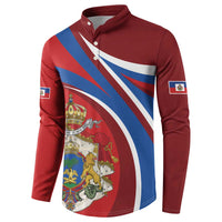 Second Empire of Haiti Personalized Button Sweatshirt Imperial Flag of Haiti 1849-1859