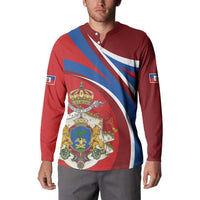 Second Empire of Haiti Personalized Button Sweatshirt Imperial Flag of Haiti 1849-1859
