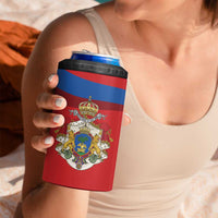 Second Empire of Haiti Personalized 4 in 1 Can Cooler Tumbler Imperial Flag of Haiti 1849-1859