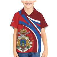 Second Empire of Haiti Personalized Family Matching Mermaid Dress and Hawaiian Shirt Imperial Flag of Haiti 1849-1859