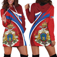 Second Empire of Haiti Personalized Hoodie Dress Imperial Flag of Haiti 1849-1859