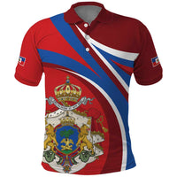 Second Empire of Haiti Personalized Polo Shirt Imperial Flag of Haiti 1849-1859