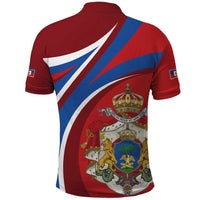 Second Empire of Haiti Personalized Polo Shirt Imperial Flag of Haiti 1849-1859