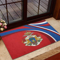 Second Empire of Haiti Personalized Rubber Doormat Imperial Flag of Haiti 1849-1859