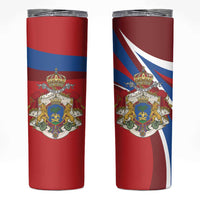 Second Empire of Haiti Personalized Skinny Tumbler Imperial Flag of Haiti 1849-1859