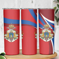 Second Empire of Haiti Personalized Skinny Tumbler Imperial Flag of Haiti 1849-1859