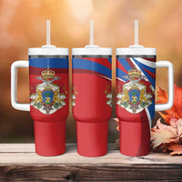 Second Empire of Haiti Personalized Tumbler With Handle Imperial Flag of Haiti 1849-1859