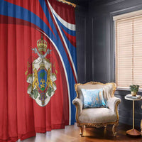 Second Empire of Haiti Personalized Window Curtain Imperial Flag of Haiti 1849-1859