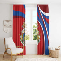 Second Empire of Haiti Personalized Window Curtain Imperial Flag of Haiti 1849-1859