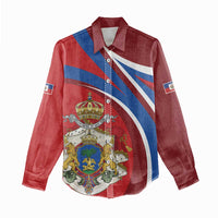 Second Empire of Haiti Personalized Women Casual Shirt Imperial Flag of Haiti 1849-1859