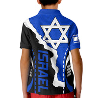 Israel Kid Polo Shirt Stars of David Sporty Style - Wonder Print Shop