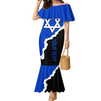 Custom Israel Mermaid Dress Stars of David Sporty Style - Wonder Print Shop