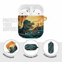 Everglades Alligator Alcatraz Vintage AirPods Case - Wonder Print Shop