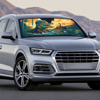 Everglades Alligator Alcatraz Vintage Auto Sun Shade - Wonder Print Shop