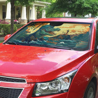 Everglades Alligator Alcatraz Vintage Auto Sun Shade - Wonder Print Shop