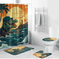 Everglades Alligator Alcatraz Vintage Bathroom Set - Wonder Print Shop