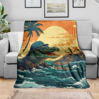 Everglades Alligator Alcatraz Vintage Blanket - Wonder Print Shop