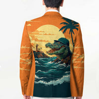 Everglades Alligator Alcatraz Vintage Blazer - Wonder Print Shop