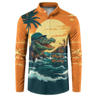 Everglades Alligator Alcatraz Vintage Button Sweatshirt - Wonder Print Shop