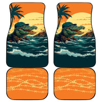 Everglades Alligator Alcatraz Vintage Car Mats - Wonder Print Shop