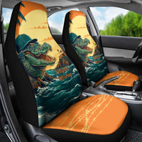 Everglades Alligator Alcatraz Vintage Car Seat Cover - Wonder Print Shop