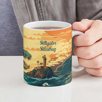 Everglades Alligator Alcatraz Vintage Ceramic Mug - Wonder Print Shop