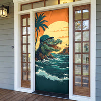 Everglades Alligator Alcatraz Vintage Door Cover - Wonder Print Shop