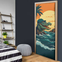 Everglades Alligator Alcatraz Vintage Door Cover - Wonder Print Shop