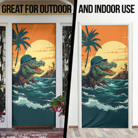 Everglades Alligator Alcatraz Vintage Door Cover - Wonder Print Shop