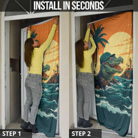 Everglades Alligator Alcatraz Vintage Door Cover - Wonder Print Shop