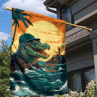 Everglades Alligator Alcatraz Vintage Garden Flag - Wonder Print Shop