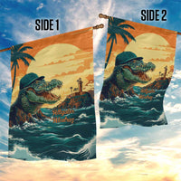 Everglades Alligator Alcatraz Vintage Garden Flag - Wonder Print Shop