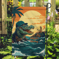 Everglades Alligator Alcatraz Vintage Garden Flag - Wonder Print Shop