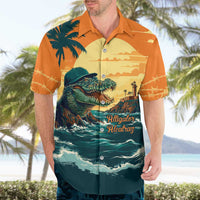 Everglades Alligator Alcatraz Vintage Hawaiian Shirt - Wonder Print Shop