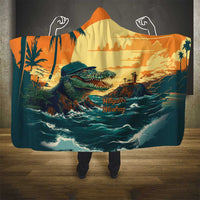 Everglades Alligator Alcatraz Vintage Hooded Blanket - Wonder Print Shop