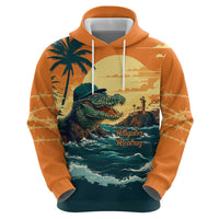 Everglades Alligator Alcatraz Vintage Hoodie - Wonder Print Shop