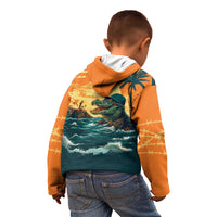 Everglades Alligator Alcatraz Vintage Kid Hoodie - Wonder Print Shop