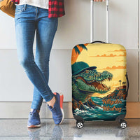 Everglades Alligator Alcatraz Vintage Luggage Cover - Wonder Print Shop