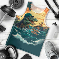 Everglades Alligator Alcatraz Vintage Men Tank Top - Wonder Print Shop