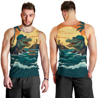 Everglades Alligator Alcatraz Vintage Men Tank Top - Wonder Print Shop