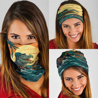 Everglades Alligator Alcatraz Vintage Neck Gaiter - Wonder Print Shop