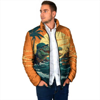 Everglades Alligator Alcatraz Vintage Padded Jacket - Wonder Print Shop