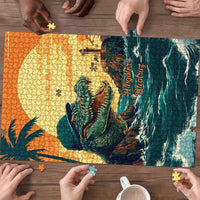 Everglades Alligator Alcatraz Vintage Puzzle - Wonder Print Shop